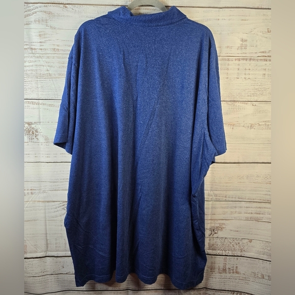 The Foundrey Supply Vibrant Blue Pocket Shortsleeve Polo Tee Mens Plus Size 4X - Picture 4 of 4